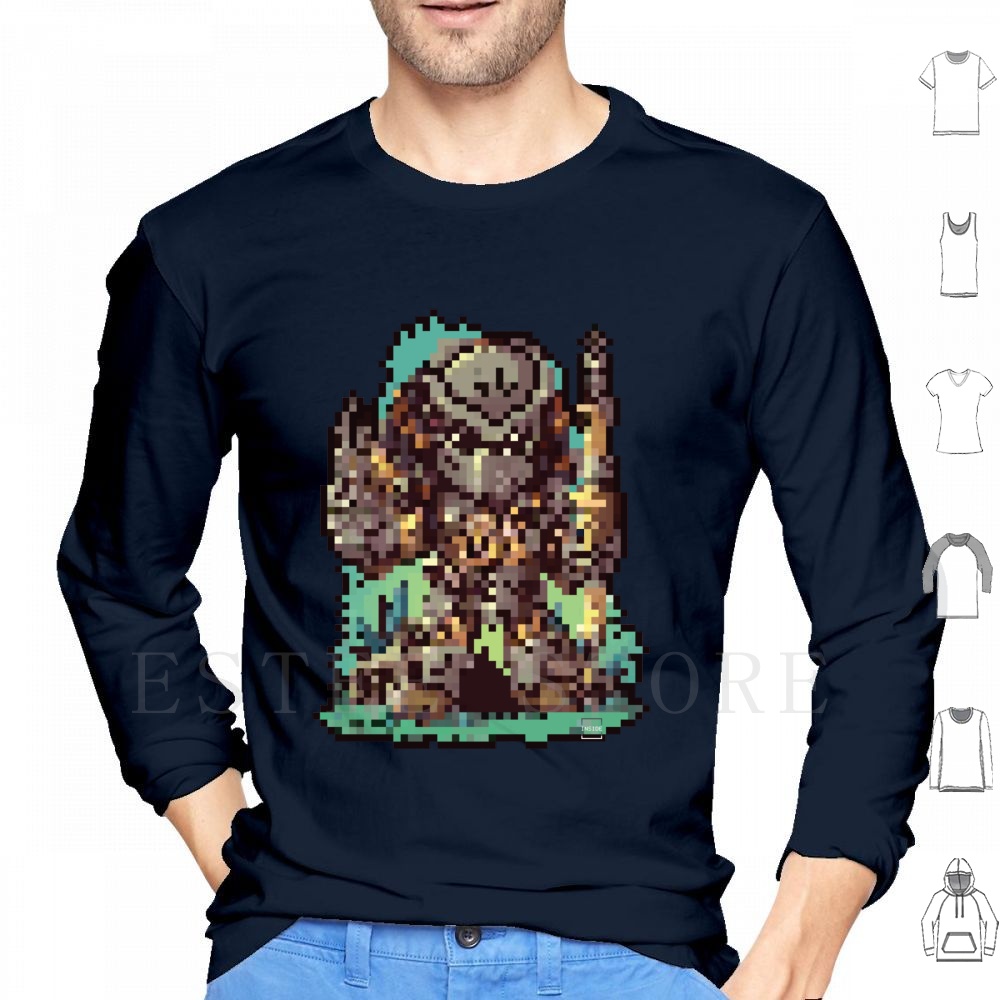 Science Hunter - Pixel Hoodies Long Sleeve 80s 90s