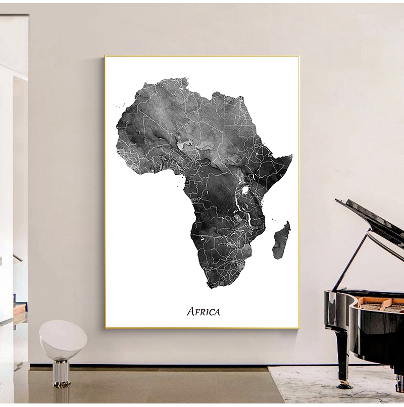 Africa map posters and prints  - Star Map Poster ulasan dan harga