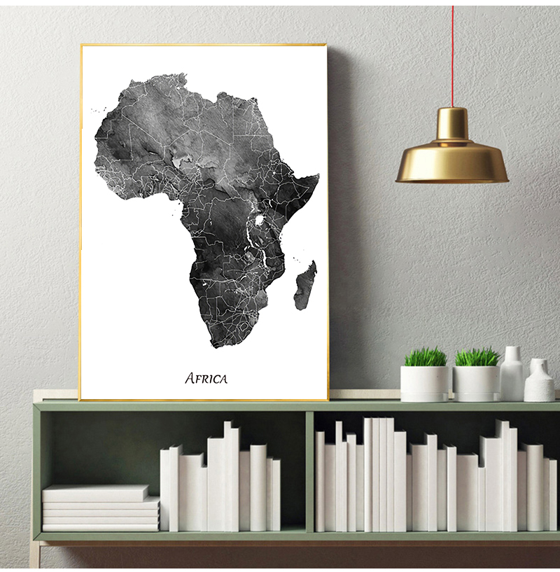 Africa map posters and prints  - Star Map Poster ulasan dan harga