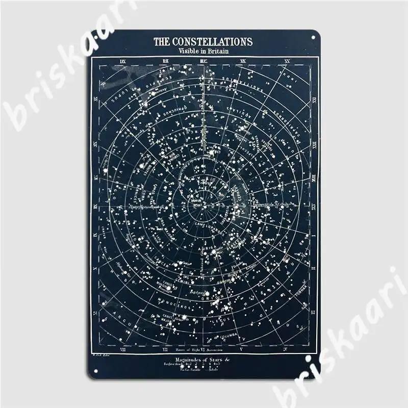 Vintage Star Constellations Ma - Star Map Poster ulasan dan harga
