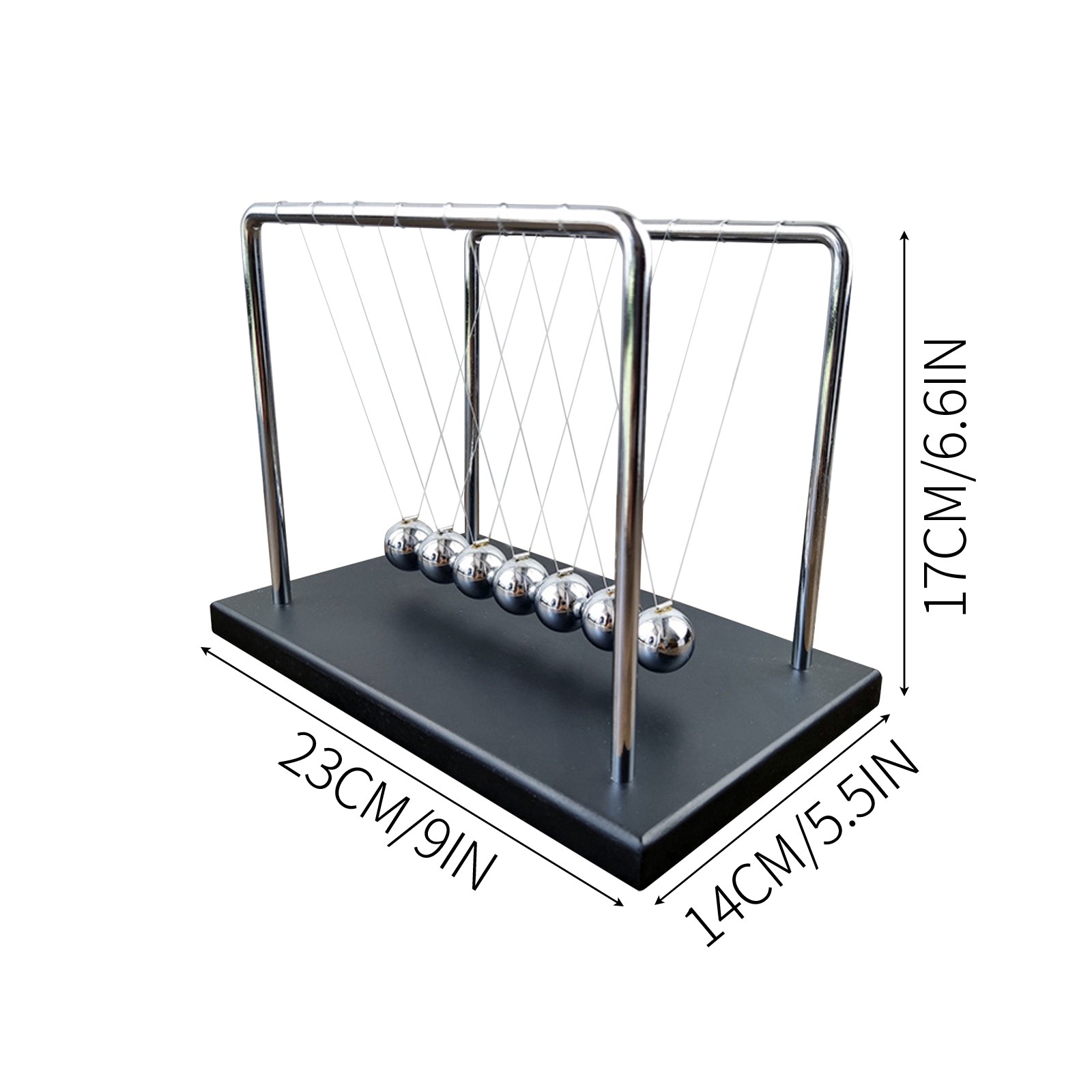 7 Balls Mechanic Curve Newton  - Newton Cradle Large ulasan dan harga