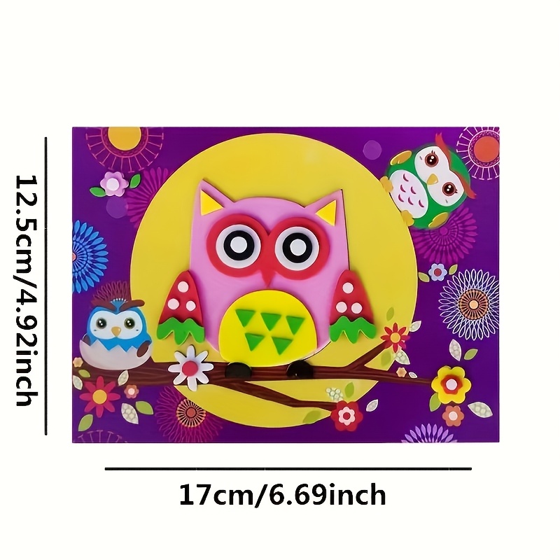 Children's 3D Stickers, 10 Ran - Science Toys Diy ulasan dan harga