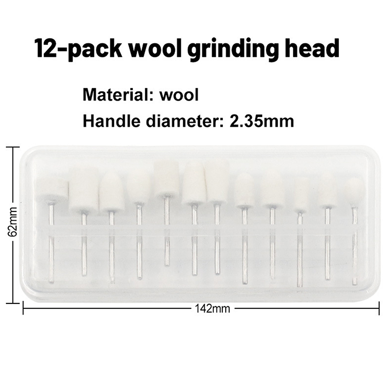 New 12 Pcs Wool Polishing Head - Science Bob ulasan dan harga