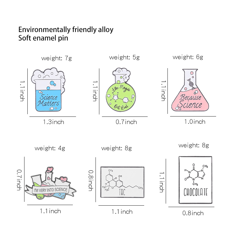 Science Enamel Pins Custom Mol - Science Buddies ulasan dan harga
