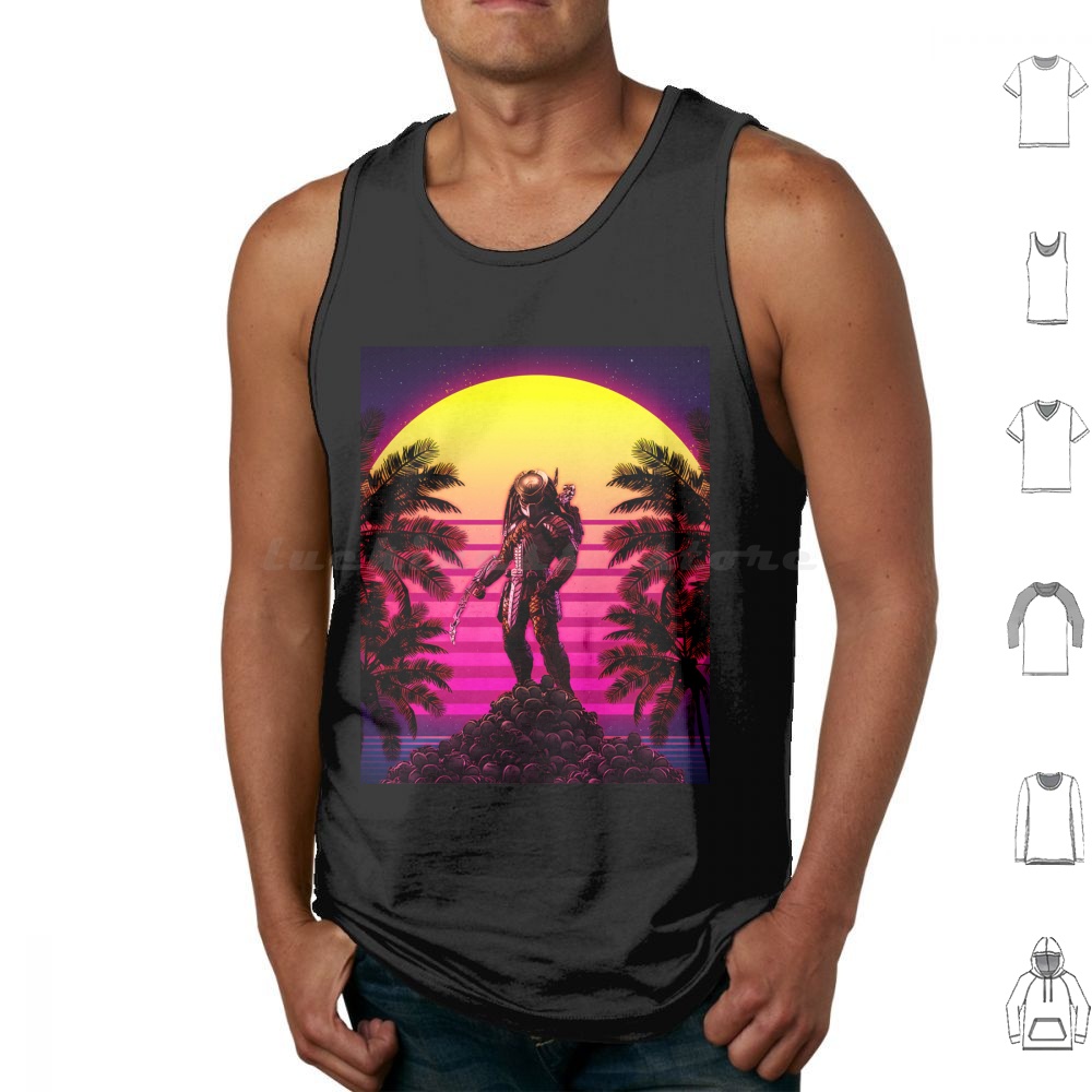 Retro Image Tank Tops Vest Sle - Science Hunter ulasan dan harga