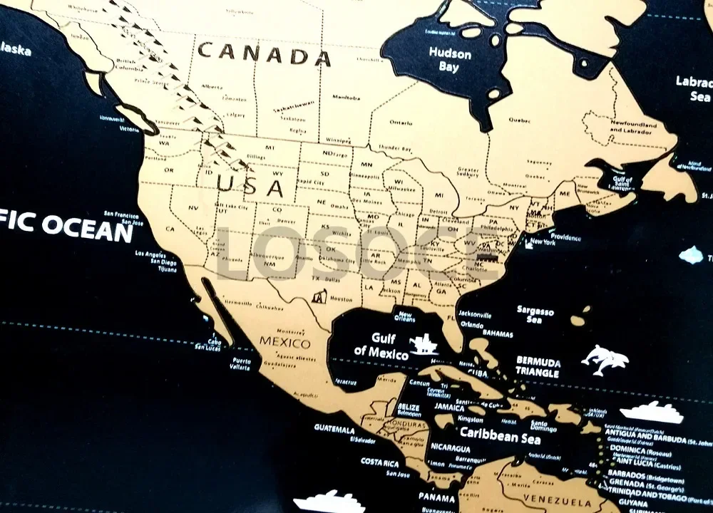 New Deluxe Travel Scratch Worl - Star Map Poster ulasan dan harga