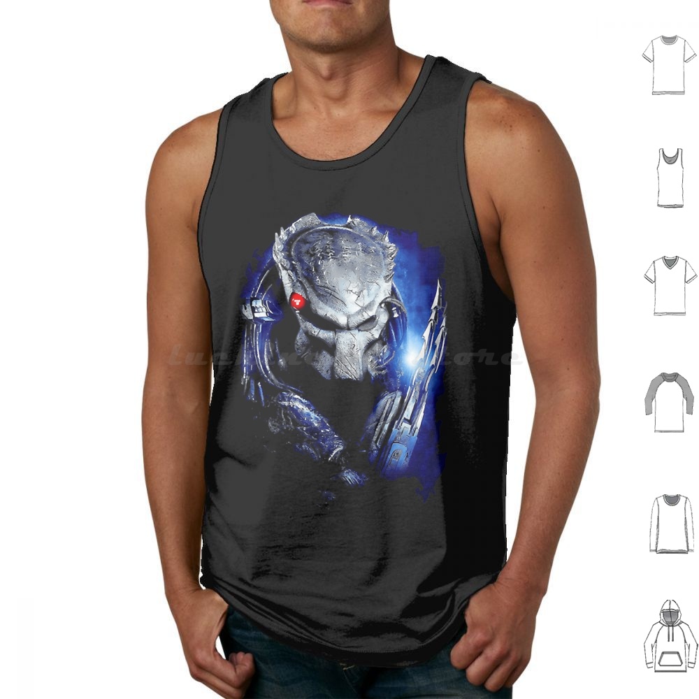 The-Blue Tank Tops Vest Sleeve - Science Hunter ulasan dan harga