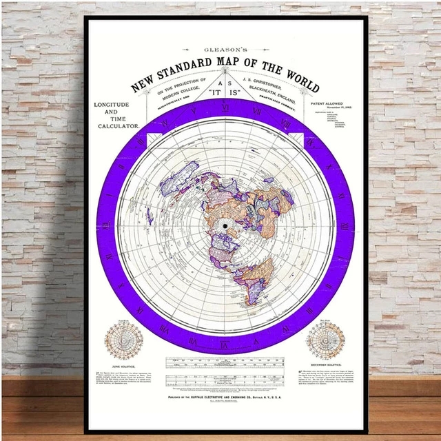 Poster And Prints 1892 Flat Ea - Star Map Poster ulasan dan harga