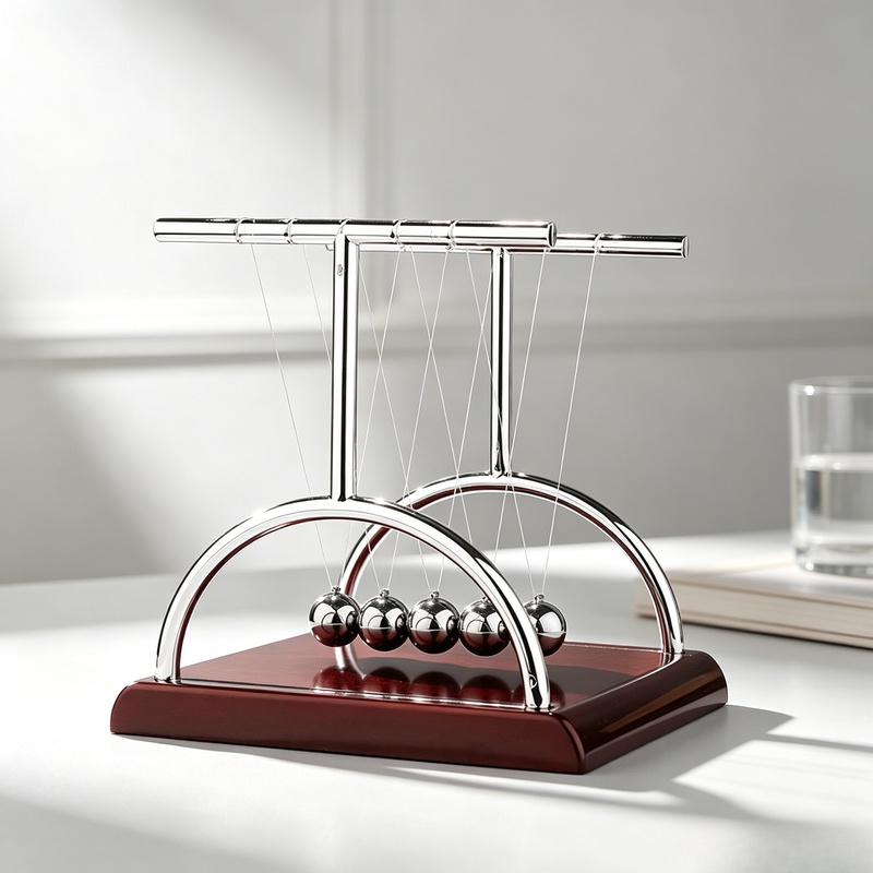 Newton Cradle Balance Steel Ba - Newton Cradle Large ulasan dan harga