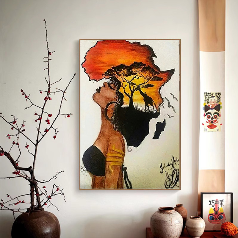 Classical African Woman Poster - Star Map Poster ulasan dan harga