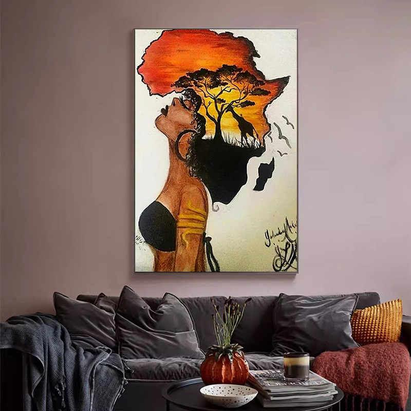 Classical African Woman Poster - Star Map Poster ulasan dan harga