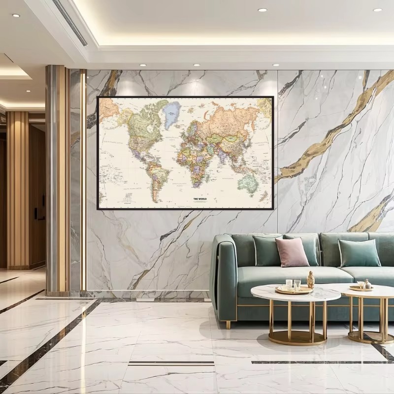 Vintage Hanging Poster World M - Star Map Poster ulasan dan harga